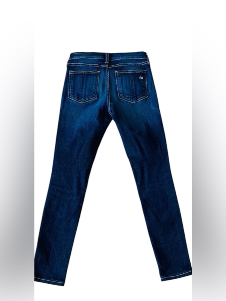 Rag & Bone Denim Blue Skinny Mid Rise Jeans Size 25 Kensington Blue